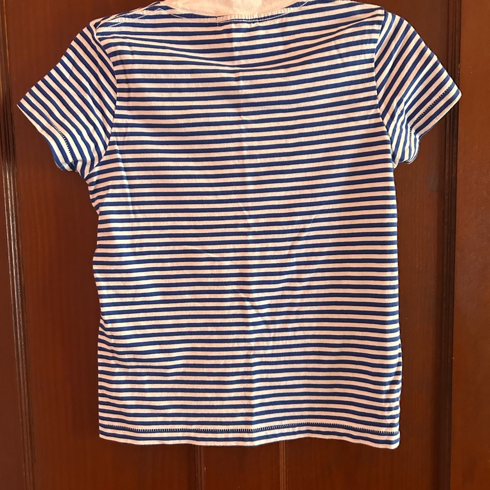 Alex Mill Prospect Tee. Blue white stripe. XS - Picture 3 of 5
